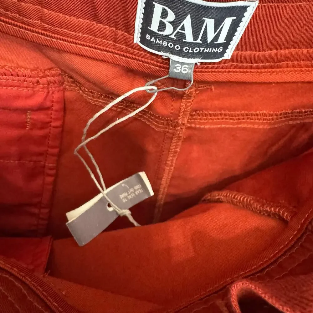 Bam Bamboo Clothing men's Shorts Zipper Pockets Outdoor Hiking Sz 36 New - Picture 6 of 10